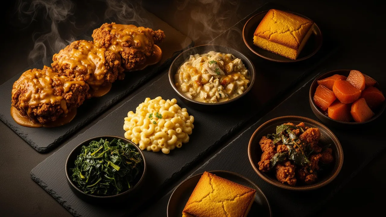 Soul food spread